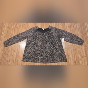 NWT Terra & Sky Long Sleeve Blouse